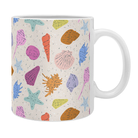 KrissyMast Rainbow Seashells Coffee Mug