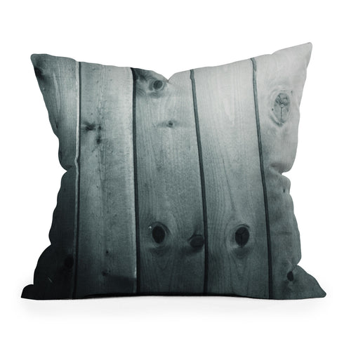 Krista Glavich Blue Wood Outdoor Throw Pillow