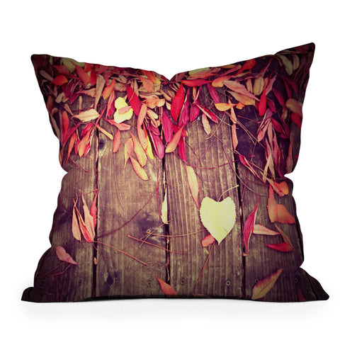 Krista Glavich Leaf Love Outdoor Throw Pillow