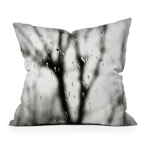 Krista Glavich Rainy Window Outdoor Throw Pillow
