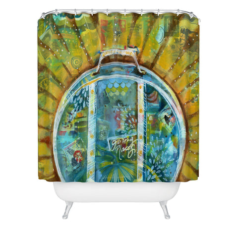Land Of Lulu Going Places Shower Curtain