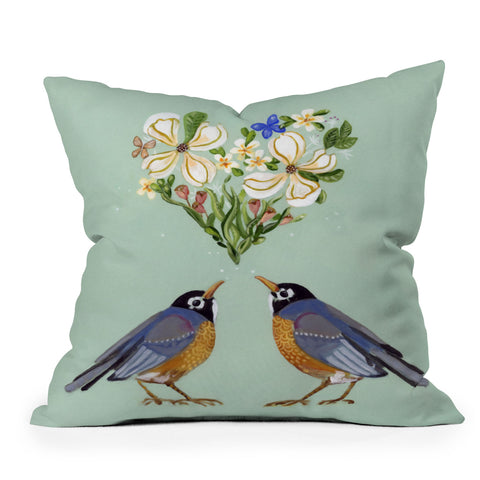 Land Of Lulu Spring Song Outdoor Throw Pillow