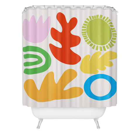 Lane and Lucia Collecting Happy Things no 2 Shower Curtain