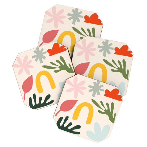 Lane and Lucia Collection of Happy Things Coaster Set