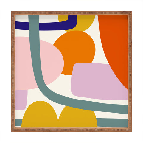 Lane and Lucia Rainbow Collage Square Tray