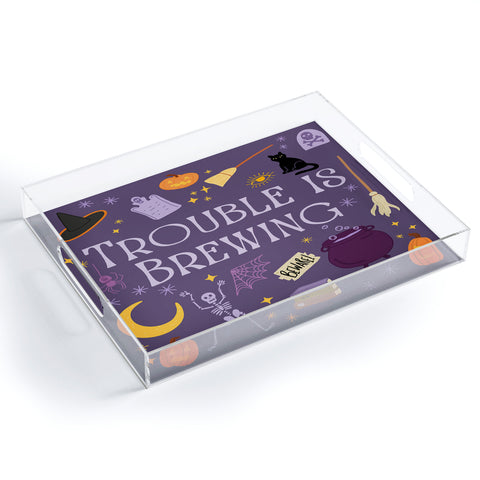 Lane and Lucia Trouble Is Brewing Acrylic Tray