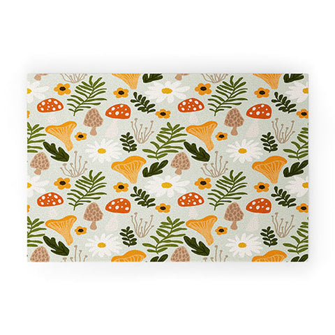 Lane and Lucia Woodland Mushroom Pattern Welcome Mat