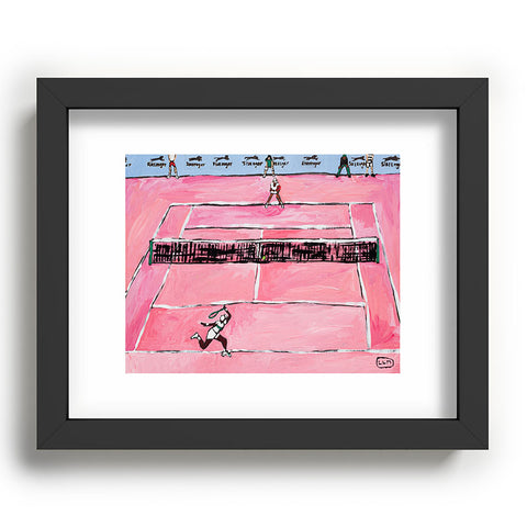 Lara Lee Meintjes Womens Tennis Match on Pink Recessed Framing Rectangle