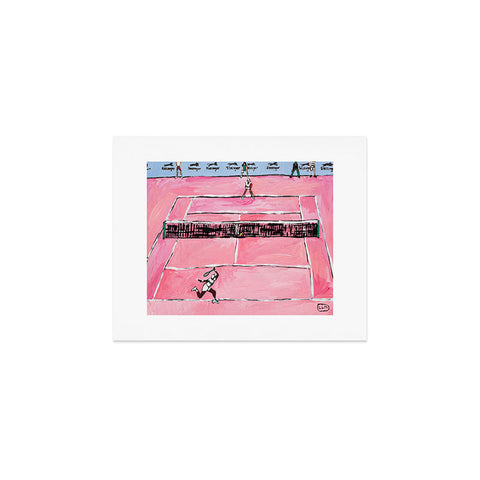 Lara Lee Meintjes Womens Tennis Match on Pink Art Print