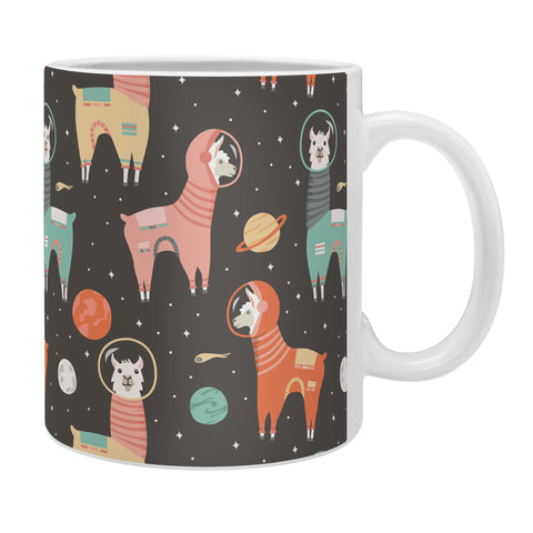 Lathe & Quill Astronaut Llamas in Space Coffee Mug