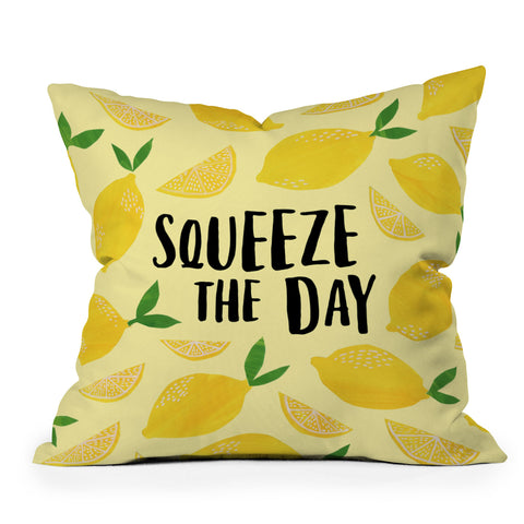 Lathe & Quill Squeeze the Day Throw Pillow