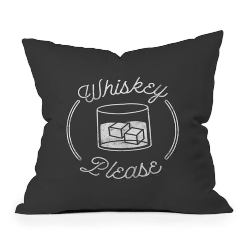 Lathe & Quill Whiskey Please 2 Throw Pillow