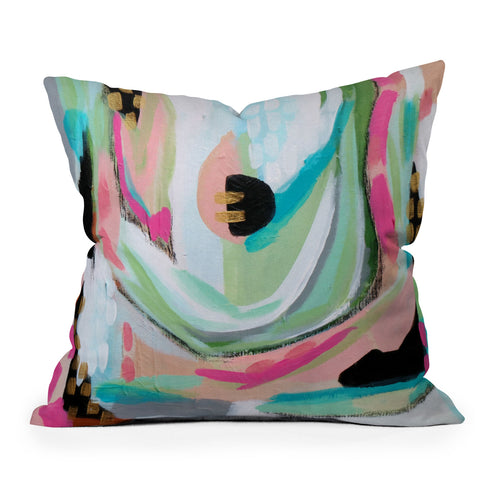 Laura Fedorowicz About a Girl Outdoor Throw Pillow