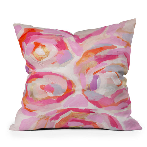 Laura Fedorowicz Apple Blossoms Outdoor Throw Pillow