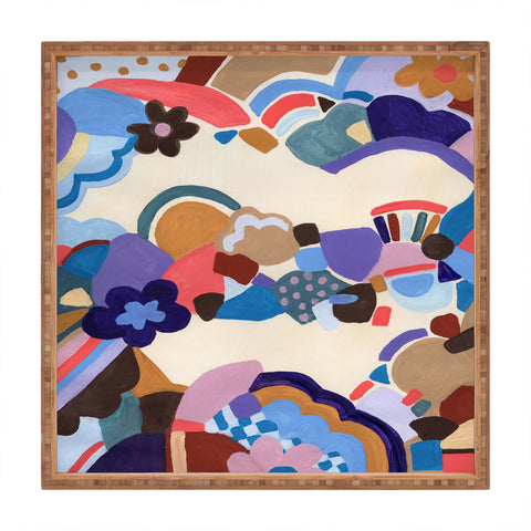 Laura Fedorowicz Blossoms Square Tray