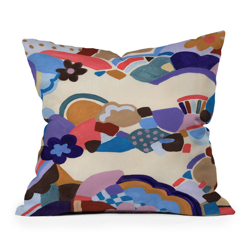 Laura Fedorowicz Blossoms Outdoor Throw Pillow