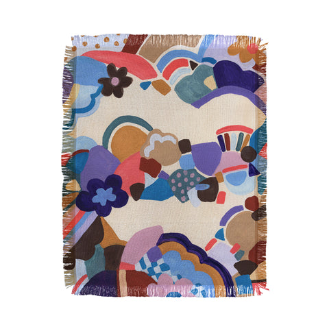 Laura Fedorowicz Blossoms Throw Blanket