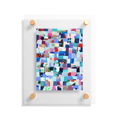 Laura Fedorowicz Fabulous Collage Blue Floating Acrylic Print