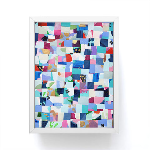 Laura Fedorowicz Fabulous Collage Blue Framed Mini Art Print