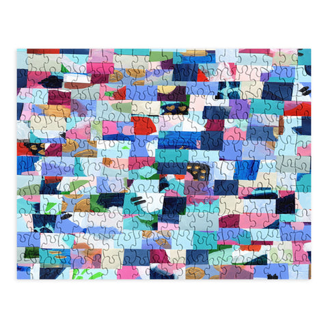 Laura Fedorowicz Fabulous Collage Blue Puzzle