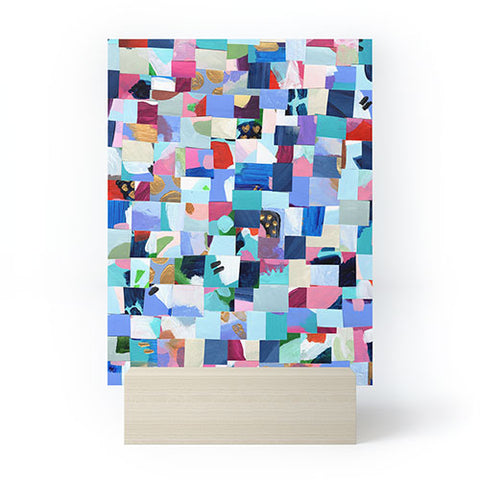 Laura Fedorowicz Fabulous Collage Blue Mini Art Print