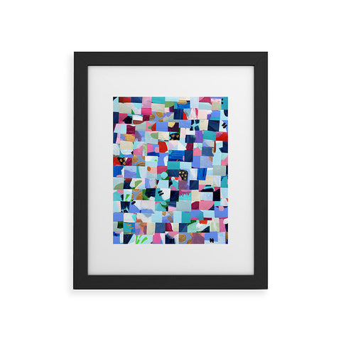 Laura Fedorowicz Fabulous Collage Blue Framed Art Print