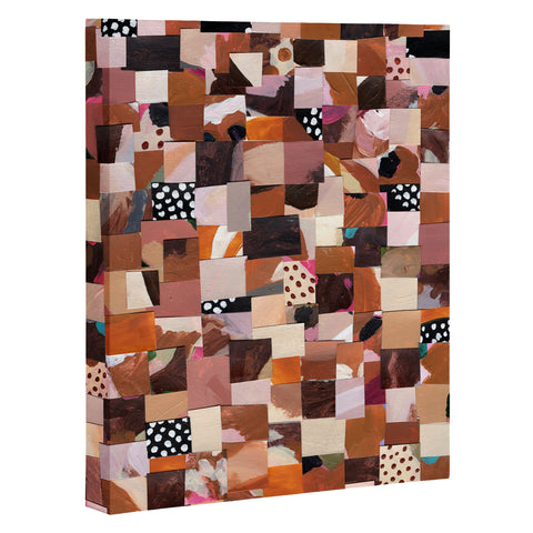 Laura Fedorowicz Fabulous Collage Brown Art Canvas