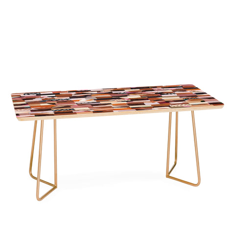 Laura Fedorowicz Fabulous Collage Brown Coffee Table