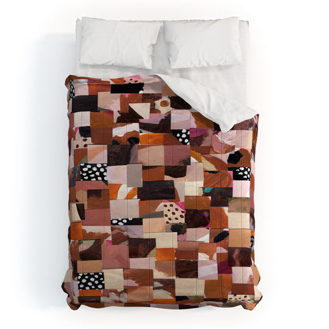 Laura Fedorowicz Fabulous Collage Brown Comforter