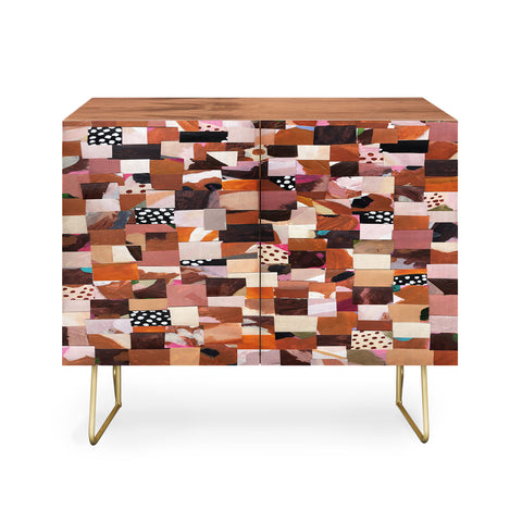 Laura Fedorowicz Fabulous Collage Brown Credenza