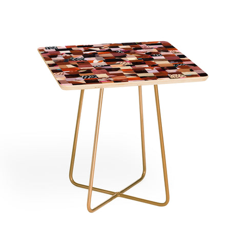 Laura Fedorowicz Fabulous Collage Brown Side Table