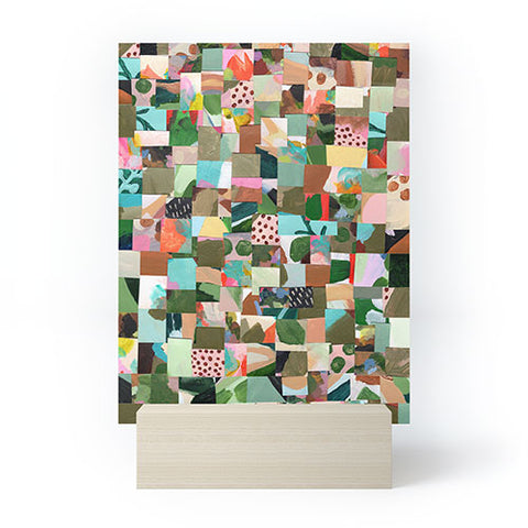 Laura Fedorowicz Fabulous Collage Green Mini Art Print