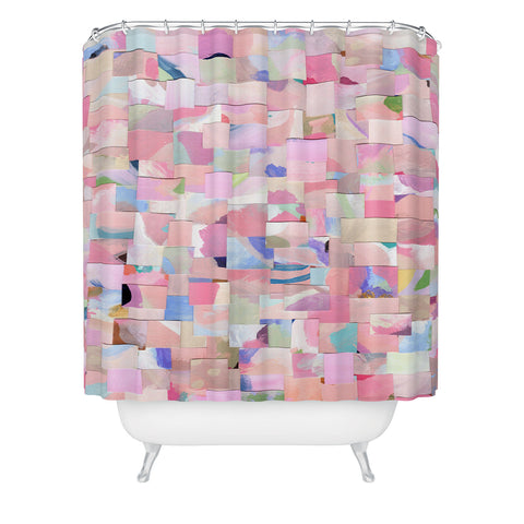 Laura Fedorowicz Fabulous Collage Pastel Shower Curtain
