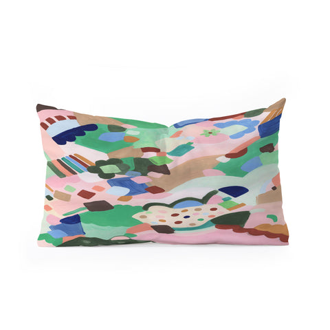 Laura Fedorowicz Happy Shapes Oblong Throw Pillow