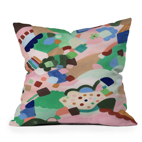 Laura Fedorowicz Happy Shapes Throw Pillow