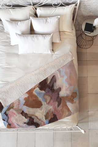 Laura Fedorowicz Homebody Abstract Fleece Throw Blanket