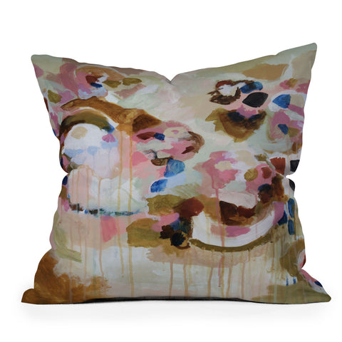 Laura Fedorowicz Im Cute When Im Mad Outdoor Throw Pillow