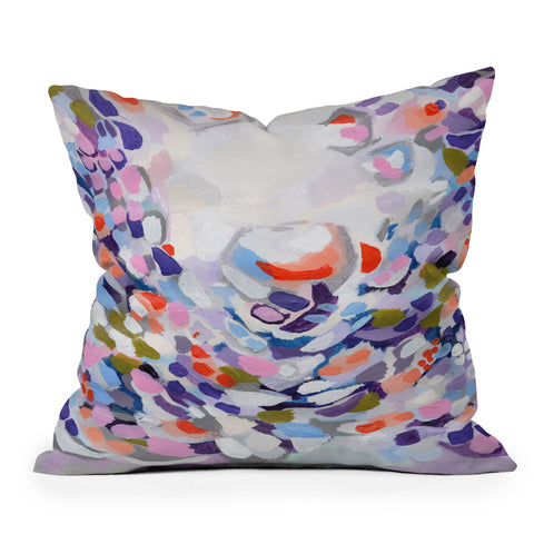 Laura Fedorowicz Never Ever Outdoor Throw Pillow