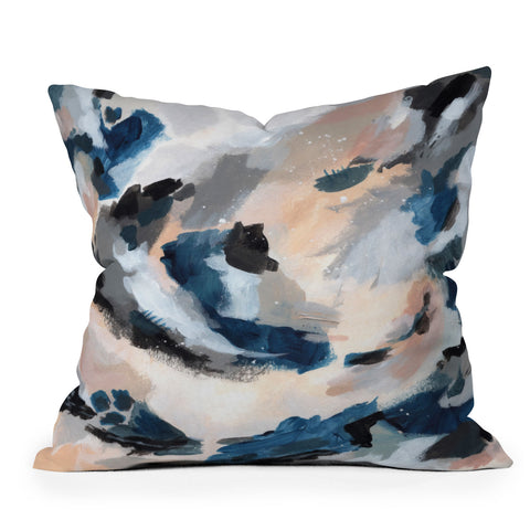 Laura Fedorowicz Parchment Abstract One Outdoor Throw Pillow