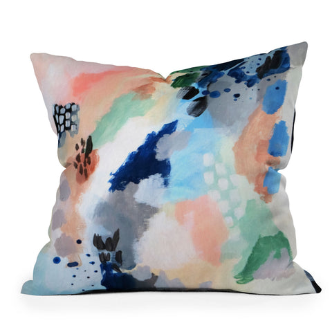 Laura Fedorowicz Seasons Abstract Outdoor Throw Pillow