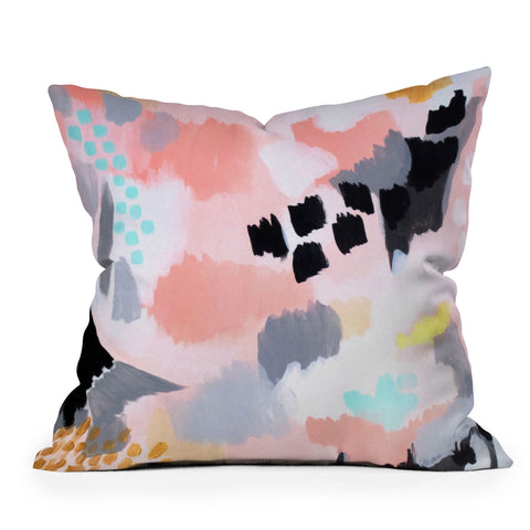 Laura Fedorowicz Serenity Abstract Outdoor Throw Pillow
