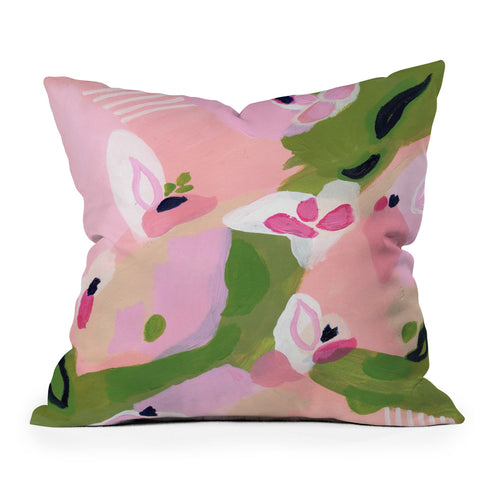 Laura Fedorowicz Spring Fling Abstract Outdoor Throw Pillow
