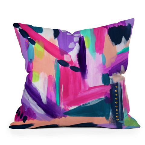 Laura Fedorowicz Tulip Abstract Outdoor Throw Pillow