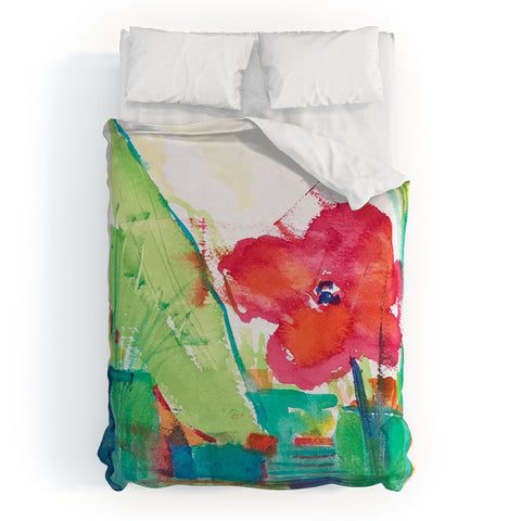 Laura Trevey A Spring In Your Step Duvet Cover