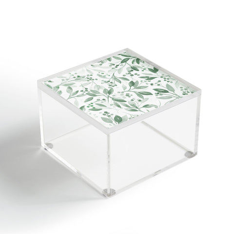 Laura Trevey Berries and Leaves Mint Acrylic Box