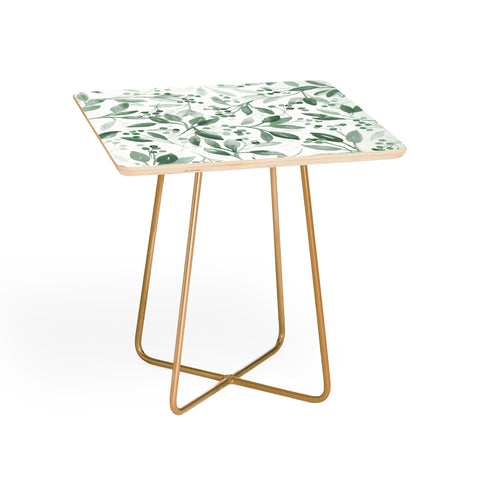 Laura Trevey Berries and Leaves Mint Side Table