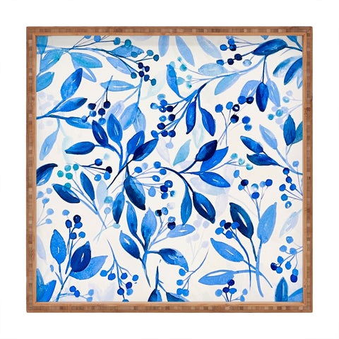 Laura Trevey Berries and Leaves Square Tray