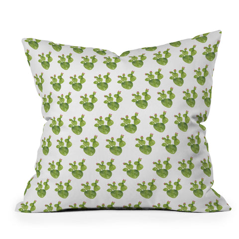 Laura Trevey Cactus Cool Outdoor Throw Pillow