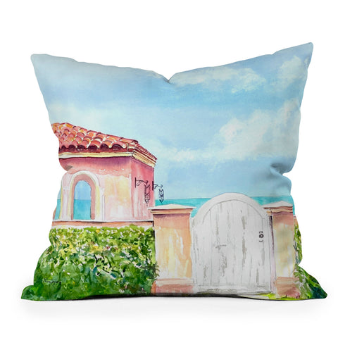 Laura Trevey Mediterranean Revival Outdoor Throw Pillow