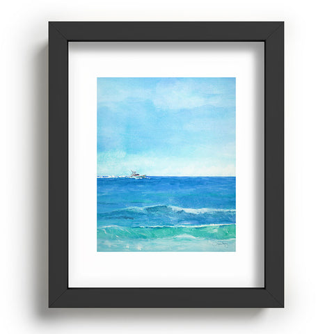 Laura Trevey Ocean Blue Seascape Recessed Framing Rectangle